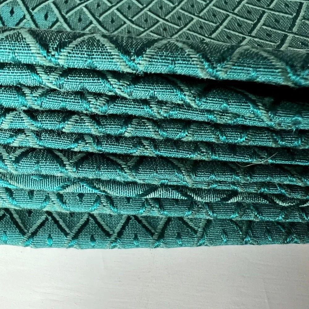 Regency Hemstitch by Newbridge Teal‎ Green Cloth Napkins Set of 6